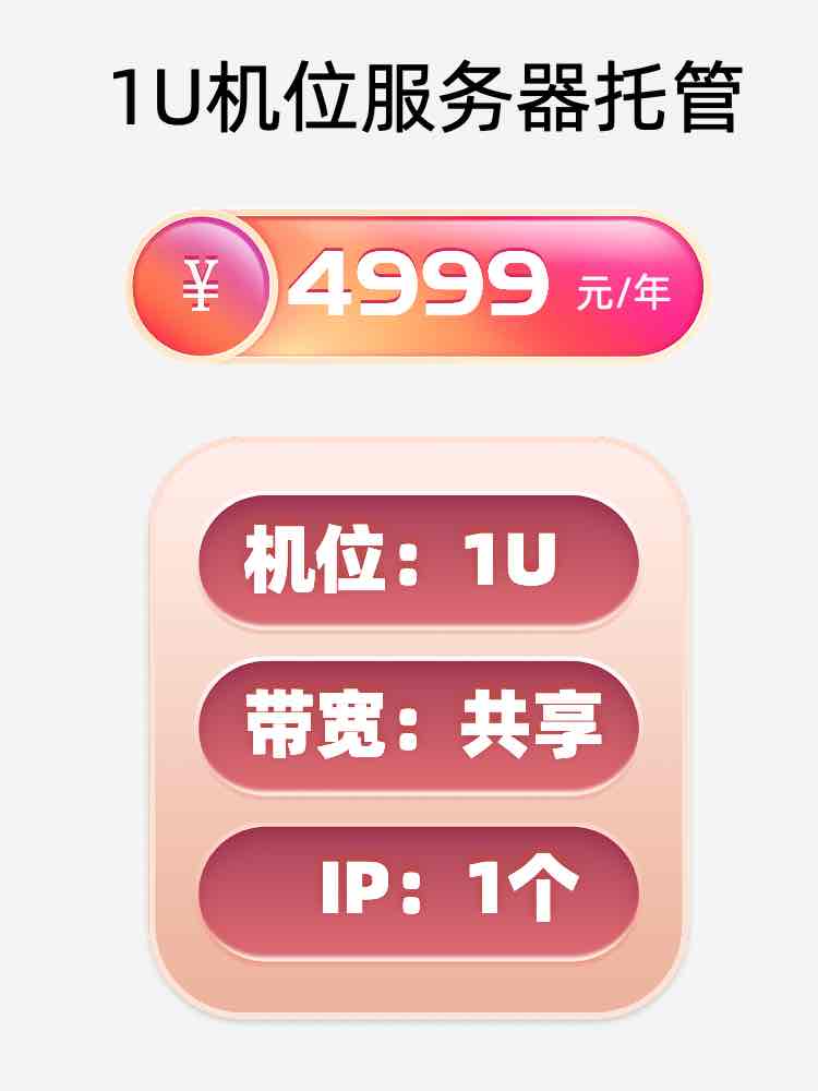 南京1U百兆共享服务器托管